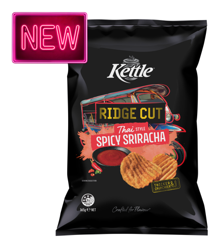 Kettle Ridge Cut Spicy Thai 165G NEW